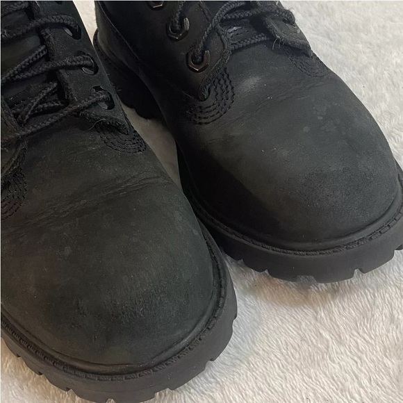 Timberland Premium 6" Black Nubuck Leather Waterproof Insulated Boot Toddler 11M - Picture 9 of 14